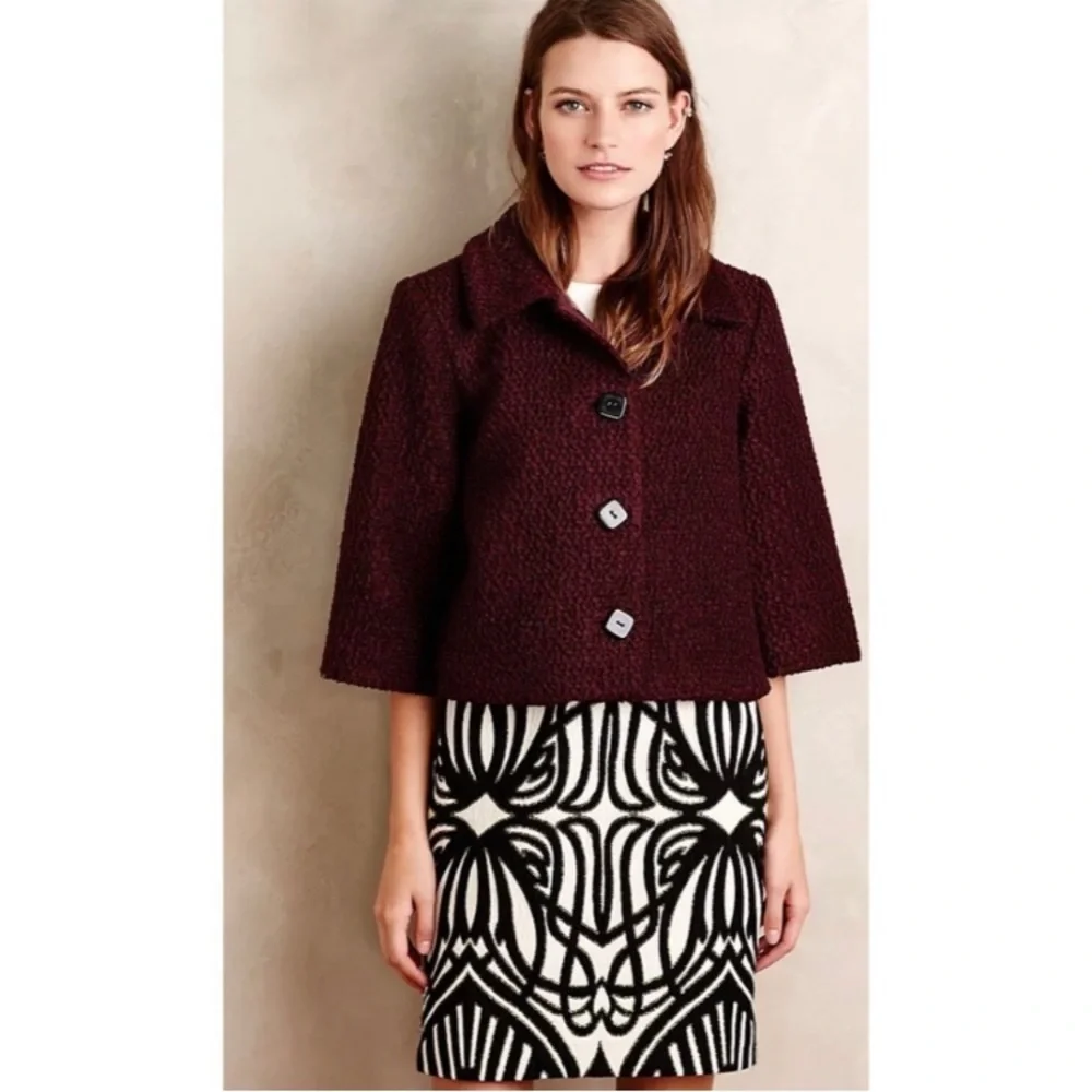 𝅺Anthropologie Raoul for Made in Kind Swing Jacket Coat Size 8P NWT - Picture 2 of 12